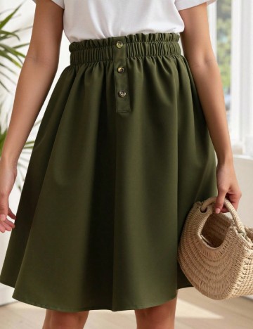 Fusta Shein Kids, verde