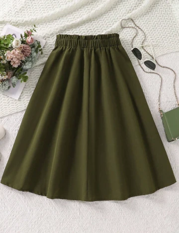 Fusta Shein Kids, verde