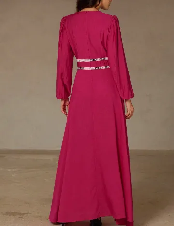 Rochie lunga Aveloria, roz