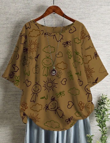 Bluza SHEIN CURVE, kaki