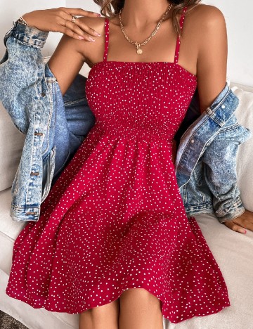 Rochie scurta SHEIN, rosu