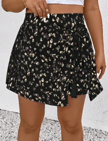 Fusta pantalon SHEIN CURVE, negru