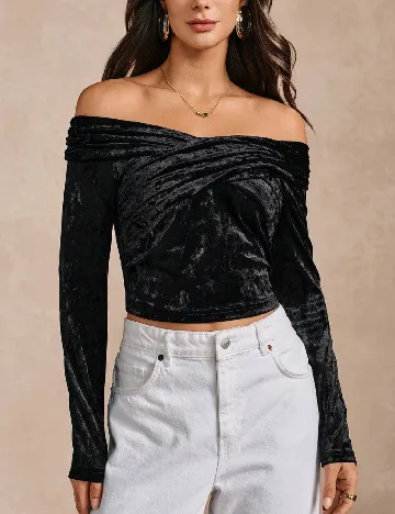 Top SHEIN, negru