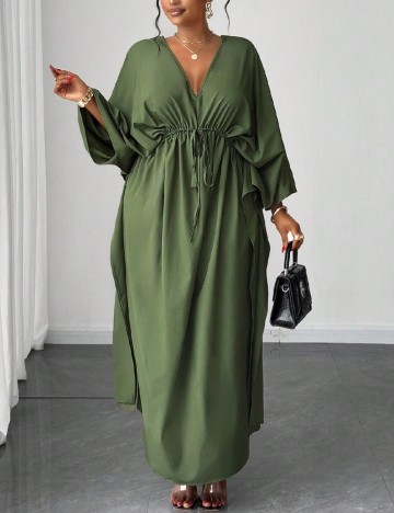 Rochie lunga SHEIN CURVE, verde
