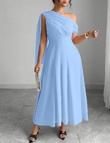 Rochie medie SHEIN CURVE, albastru