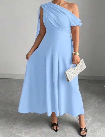 Rochie medie SHEIN CURVE, albastru