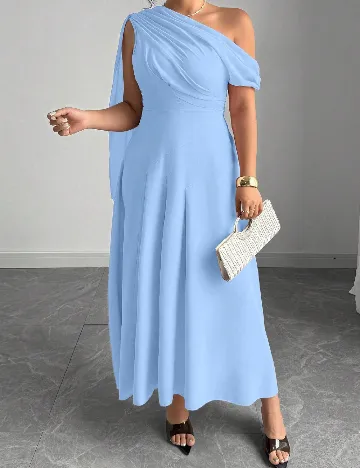 Rochie medie SHEIN CURVE, albastru