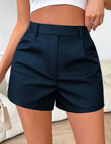 Pantaloni scurti SHEIN, albastru inchis