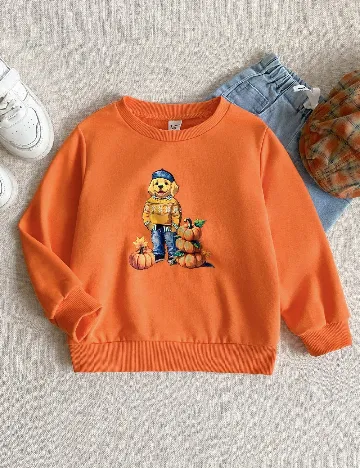 Bluza Shein Kids, portocaliu