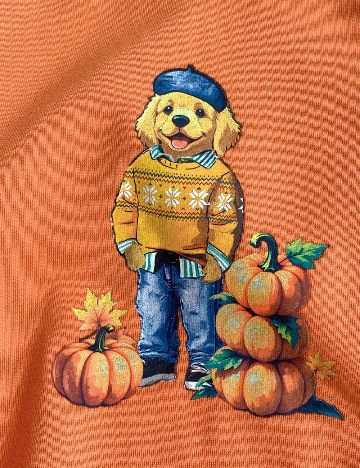 Bluza Shein Kids, portocaliu