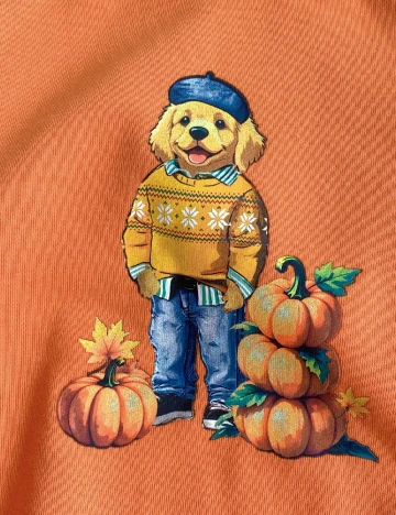 Bluza Shein Kids, portocaliu