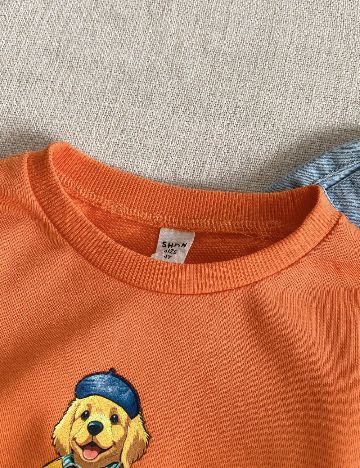 Bluza Shein Kids, portocaliu