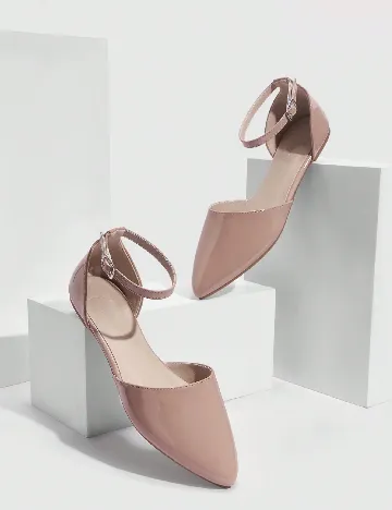 Pantofi Cuccoo, roz pudra