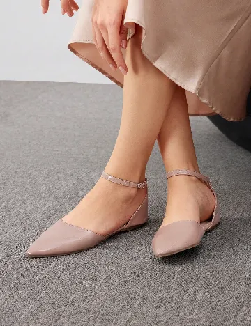 Pantofi Cuccoo, roz pudra