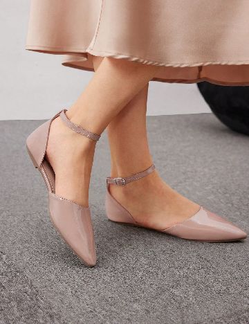 Pantofi Cuccoo, roz pudra