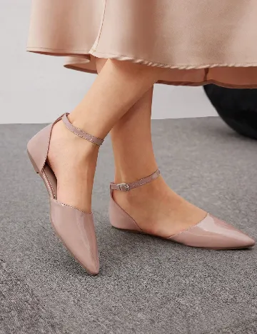 Pantofi Cuccoo, roz pudra