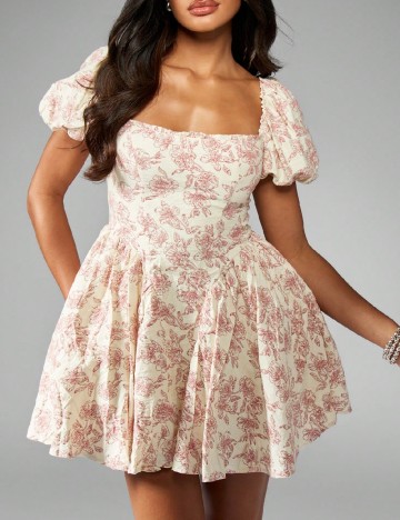 Rochie scurta Missguided, crem