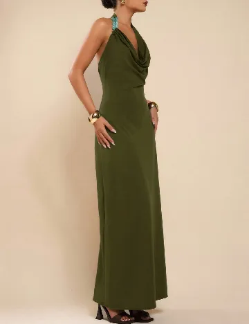 Rochie lunga Cosmina, verde