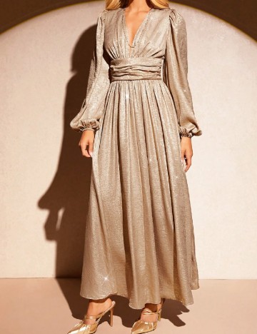 Rochie medie SHEIN, auriu
