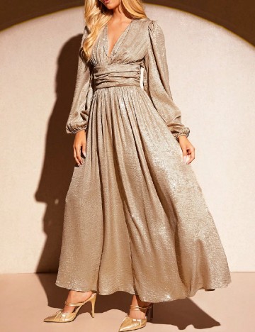 Rochie medie SHEIN, auriu