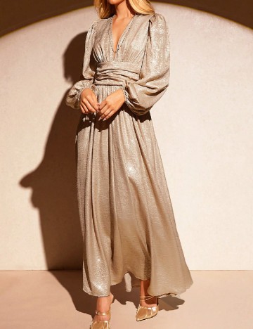 Rochie medie SHEIN, auriu