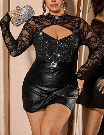 Bluza SHEIN CURVE, negru