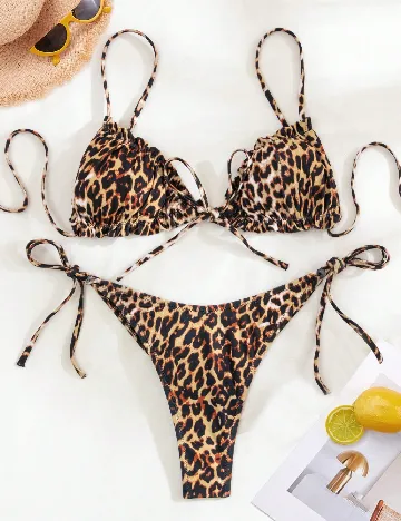 Costum de baie SHEIN, animal print