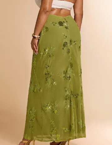 Fusta SHEIN CURVE, verde