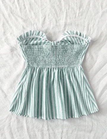 Top SHEIN, verde/alb