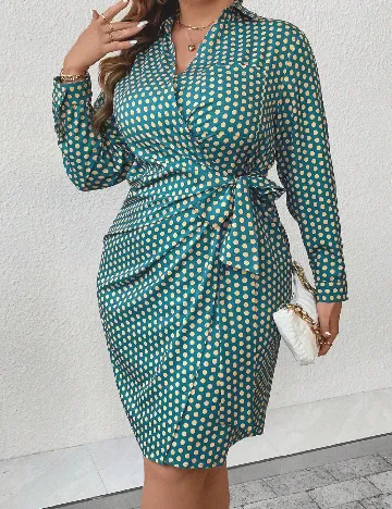 Rochie scurta SHEIN CURVE, turcoaz