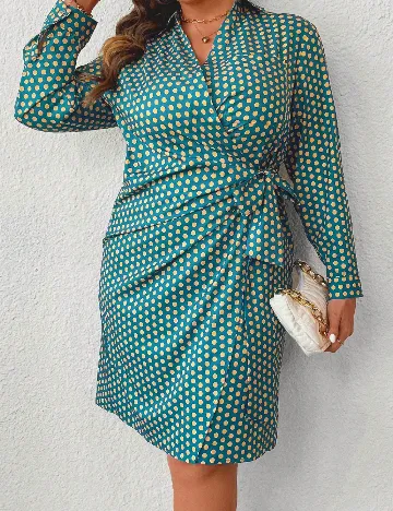 Rochie scurta SHEIN CURVE, turcoaz