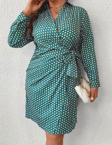 Rochie scurta SHEIN CURVE, turcoaz