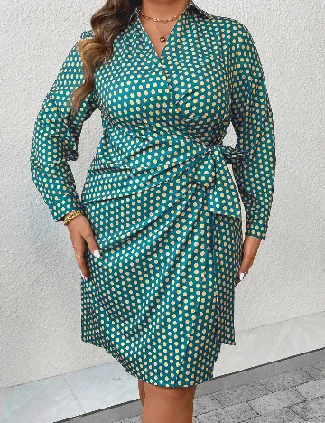 Rochie scurta SHEIN CURVE, turcoaz