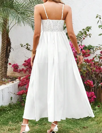 Rochie medie SHEIN, alb