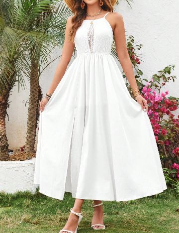 Rochie medie SHEIN, alb