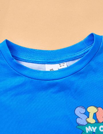 Bluza Shein Kids, albastru