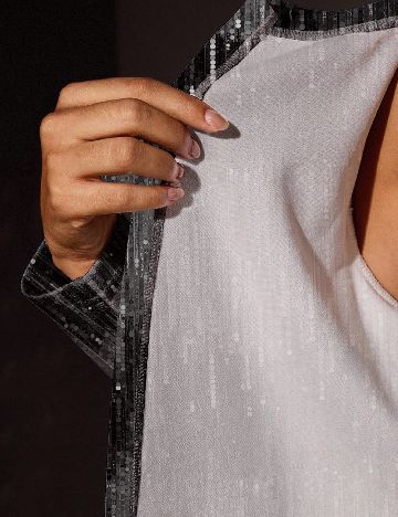 Blazer SHEIN, negru/gri