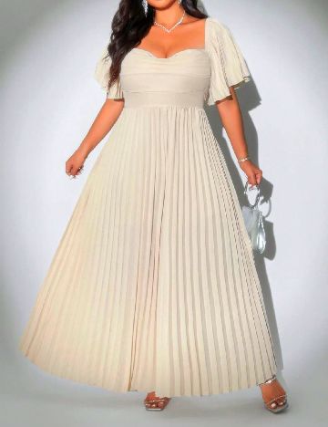 Salopeta SHEIN CURVE, crem