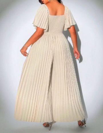 Salopeta SHEIN CURVE, crem