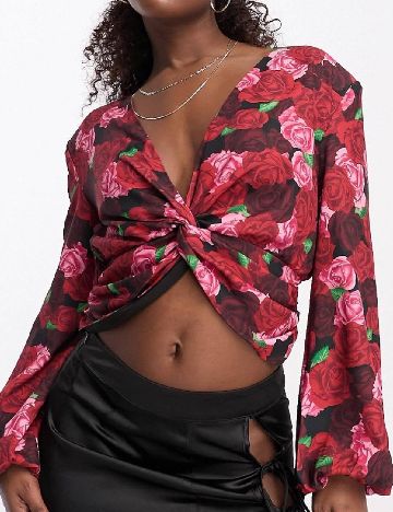 Top Urban Revivo, floral print
