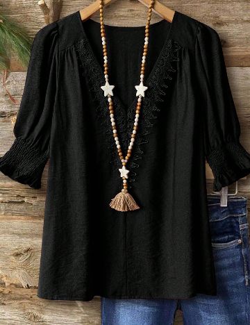 Bluza SHEIN CURVE, negru