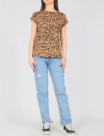 Tricou River Island, animal print