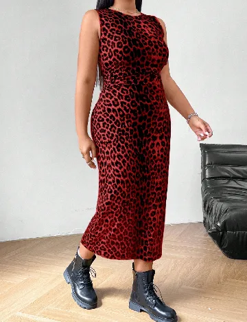 Rochie lunga SHEIN CURVE, rosu