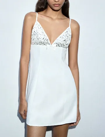 Rochie scurta SHEIN, alb