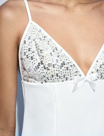 Rochie scurta SHEIN, alb