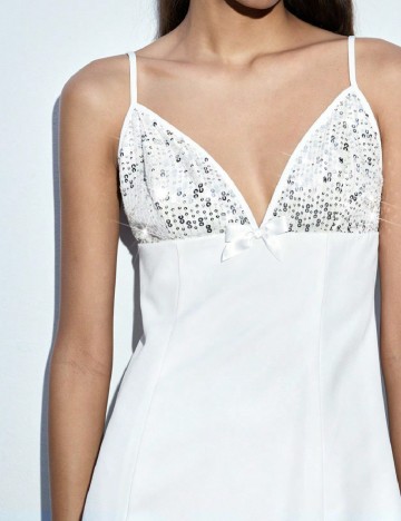 Rochie scurta SHEIN, alb