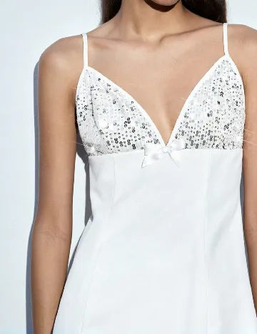 Rochie scurta SHEIN, alb