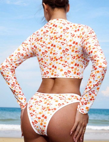 Costum de baie SHEIN, floral