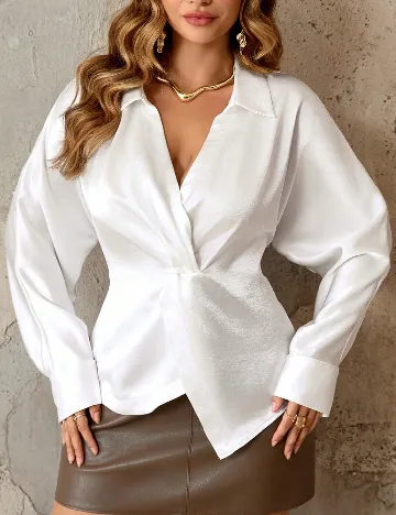 Camasa SHEIN CURVE, alb