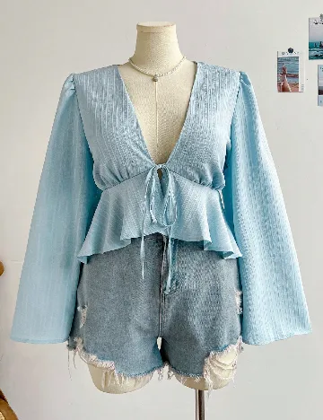 Bluza SHEIN CURVE, bleu